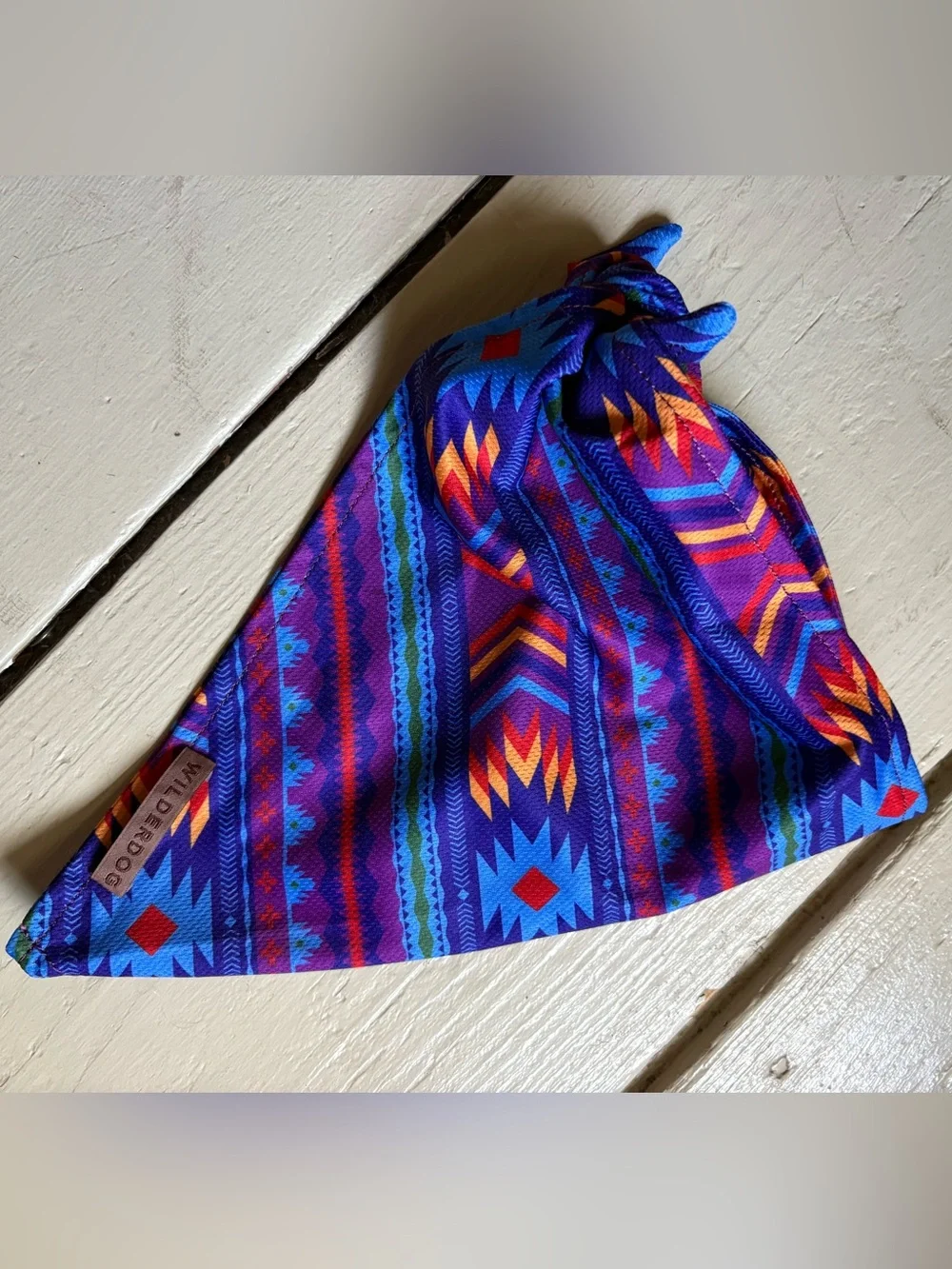 Wilderdog Cooling Bandana for Dogs with Aztec Print